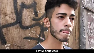 LatinLeche - Cute Latino Hipster Gets A Overseas of place Cum Facial